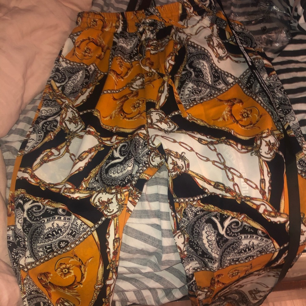 PLT chain print pants